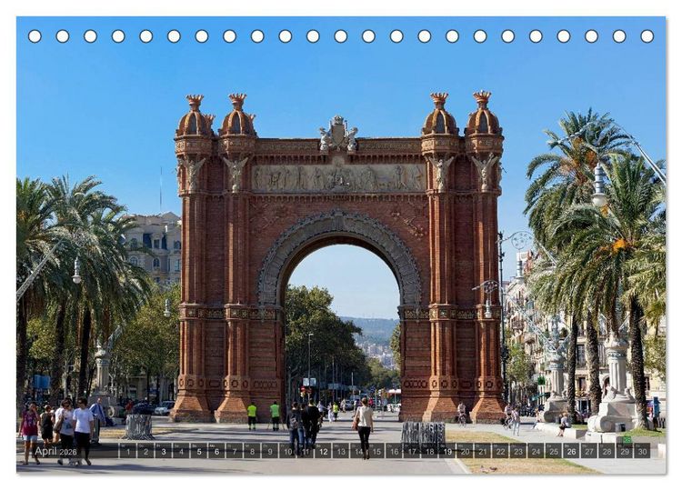 Produktbild: Barcelona - Von Gotik bis Modernisme (Tischkalender 2026 DIN A5 quer), CALVENDO Monatskalender