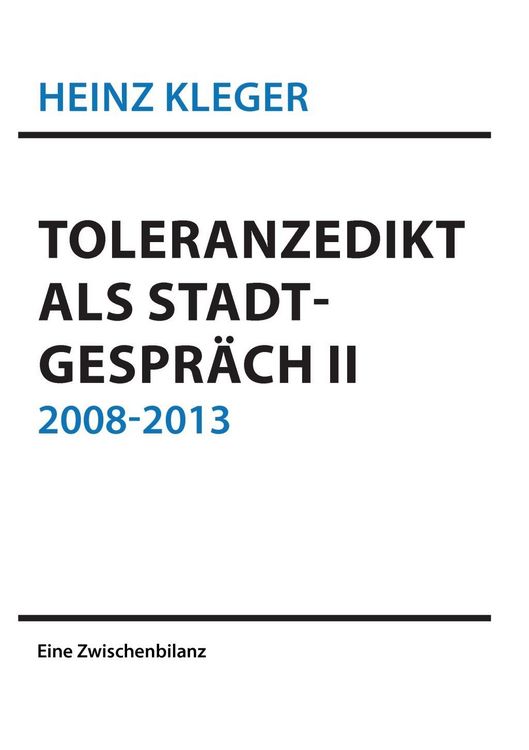 Produktbild: Toleranzedikt als Stadtgespr&auml;ch II