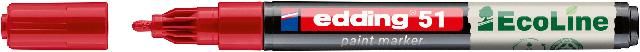 Produktbild: Edding 51 EcoLine 4-51-002 Lackmarker Rot 1 mm, 2mm