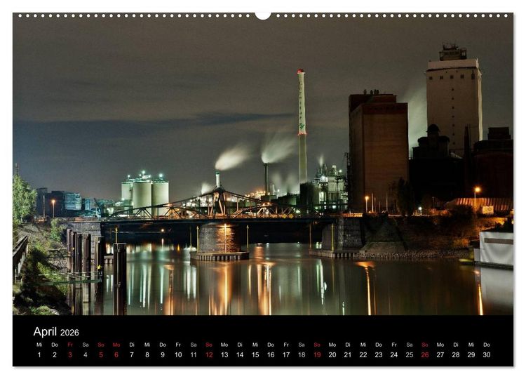 Produktbild: Ruhrlights II - Nachtlichter des Ruhrgebietes (Wandkalender 2026 DIN A2 quer), CALVENDO Monatskalender