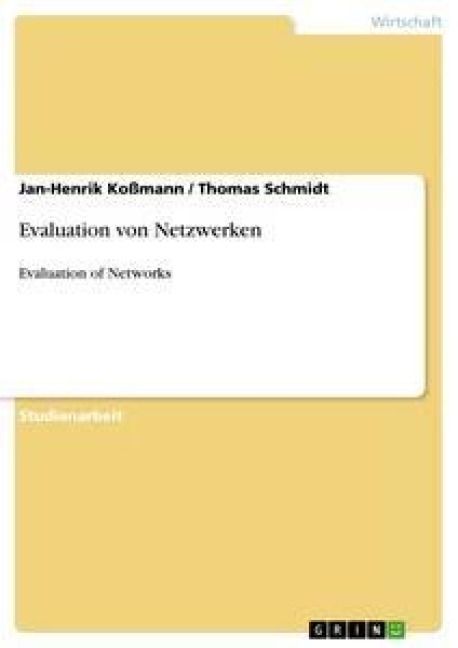 Produktbild: Evaluation von Netzwerken