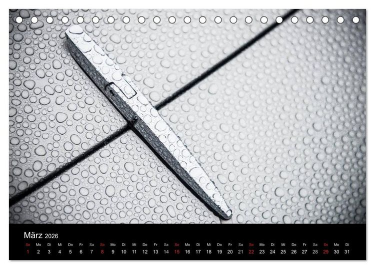 Produktbild: Lamborghini im Regen (Tischkalender 2026 DIN A5 quer), CALVENDO Monatskalender