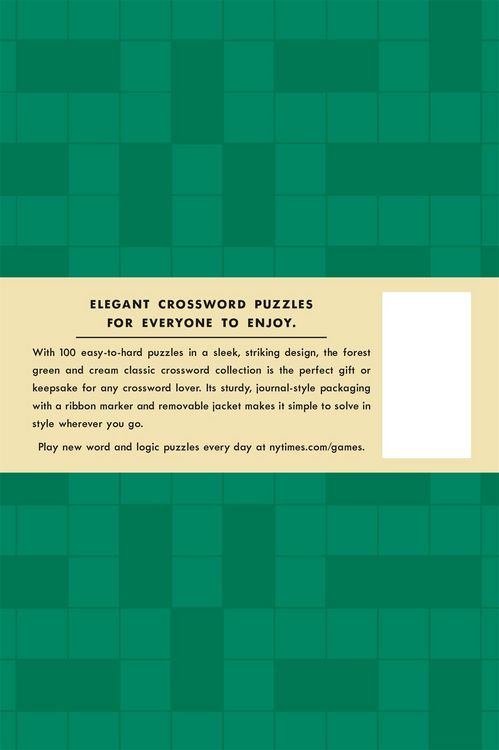 Produktbild: New York Times Games Classic Crossword Puzzles (Forest Green and Cream)