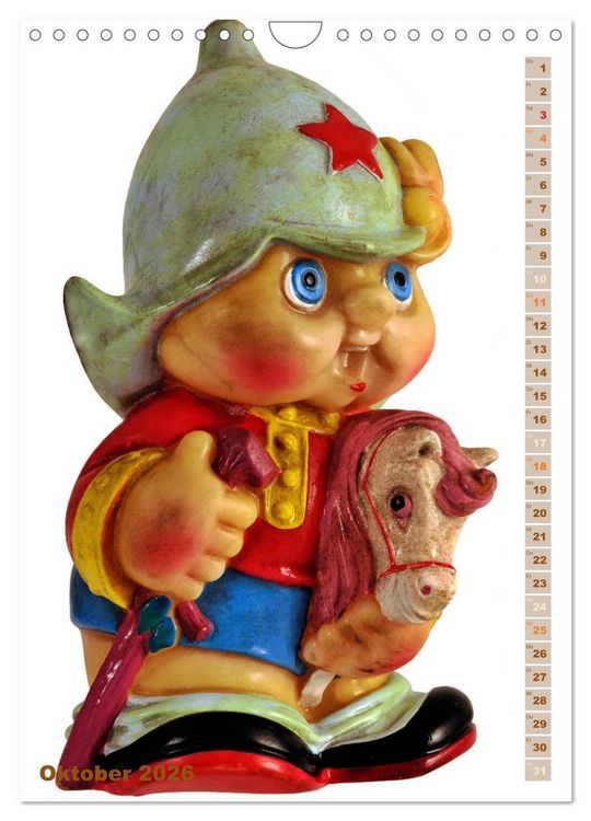 Produktbild: Gartenzwerge: Die rote Zipfelm&uuml;tze im Beet (Wandkalender 2026 DIN A4 hoch), CALVENDO Monatskalender