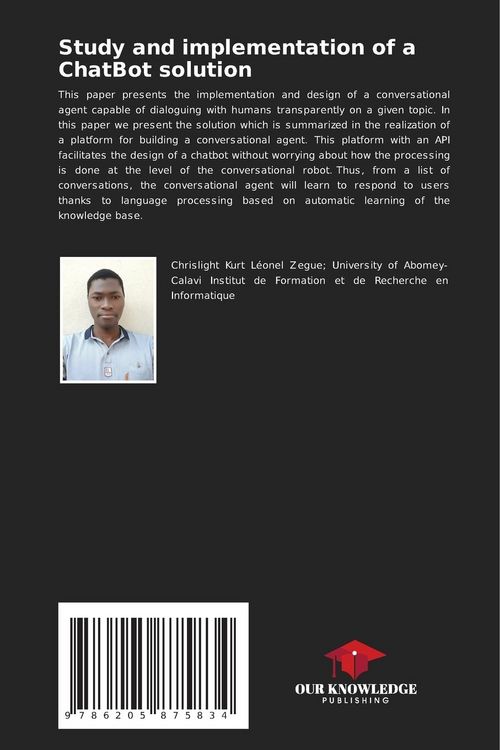 Produktbild: Study and implementation of a ChatBot solution