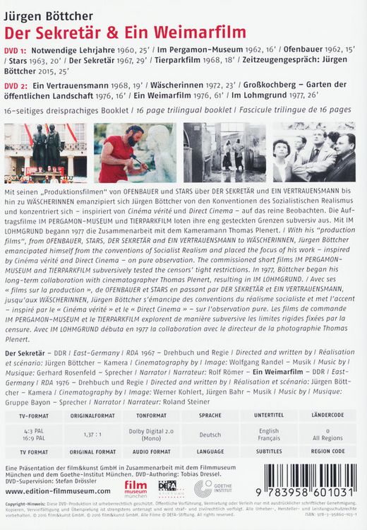 Produktbild: Der Sekret&auml;r & Ein Weimarfilm [2 DVDs]