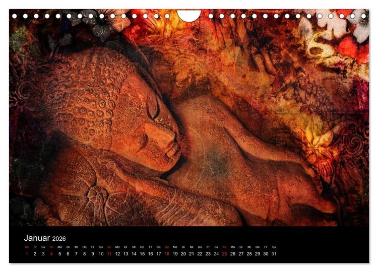 Produktbild: All U Buddhas (Wandkalender 2026 DIN A4 quer), CALVENDO Monatskalender