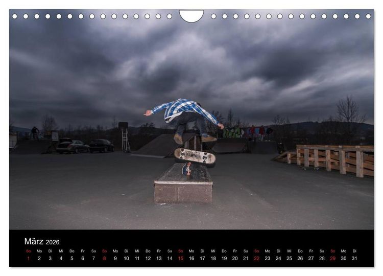 Produktbild: it's SKATEBOARDING (Wandkalender 2026 DIN A4 quer), CALVENDO Monatskalender