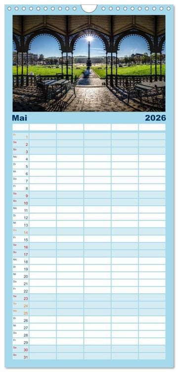 Produktbild: Familienplaner 2026 - STUTTGART 2026 auf den zweiten Blick mit 5 Spalten (Wandkalender, 21 x 45 cm) CALVENDO