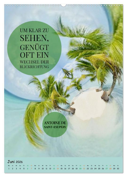 Produktbild: Zeit f&uuml;r...Ver&auml;nderungen mit Weisheiten und Zitaten (hochwertiger Premium Wandkalender 2026 DIN A2 hoch), Kunstdruck in Hochglanz