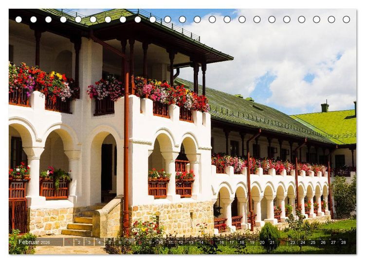Produktbild: Kl&ouml;ster in der Bucovina (Tischkalender 2026 DIN A5 quer), CALVENDO Monatskalender