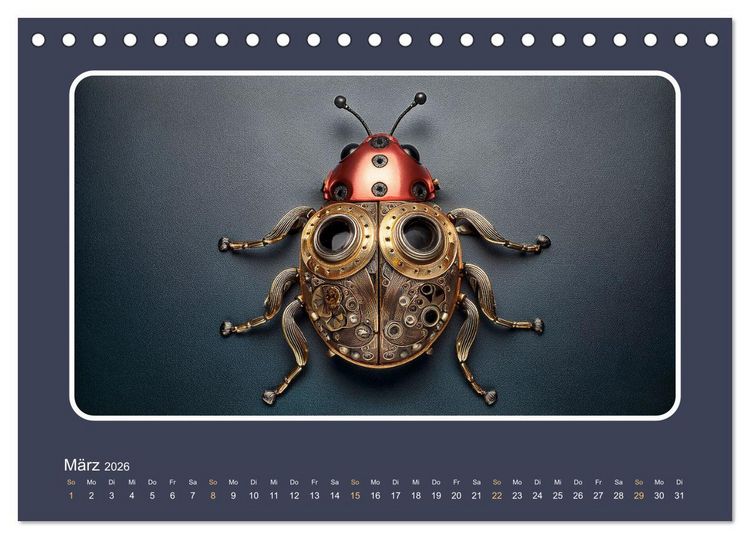 Produktbild: Roboterinsekten (Tischkalender 2026 DIN A5 quer), CALVENDO Monatskalender