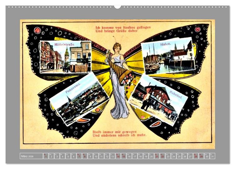 Produktbild: Gru&szlig; aus Itzehoe (hochwertiger Premium Wandkalender 2026 DIN A2 quer), Kunstdruck in Hochglanz
