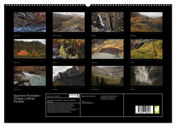 Produktbild: Spaniens Pyren&auml;en - Ordesa y Monte Perdido (hochwertiger Premium Wandkalender 2026 DIN A2 quer), Kunstdruck in Hochglanz