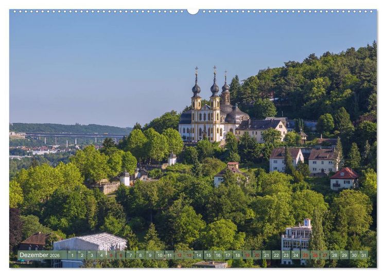 Produktbild: Romantisches Mainfranken (hochwertiger Premium Wandkalender 2026 DIN A2 quer), Kunstdruck in Hochglanz
