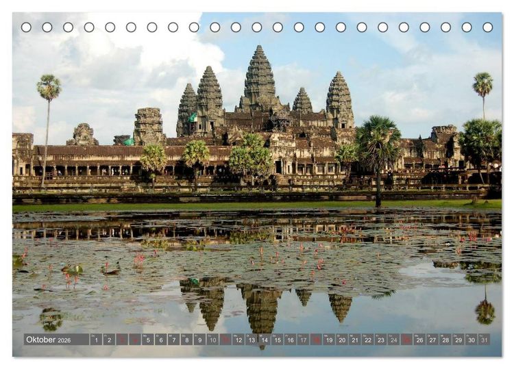 Produktbild: Kambodscha &bull; Angkor Wat (Tischkalender 2026 DIN A5 quer), CALVENDO Monatskalender