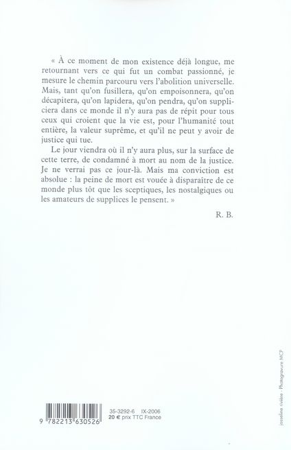 Produktbild: Contre la peine de mort : &eacute;crits 1970-2006