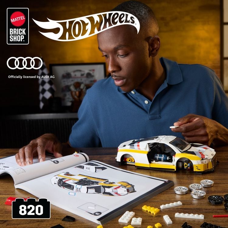 Produktbild: Mattel Brick Shop Hot Wheels Elite Audi