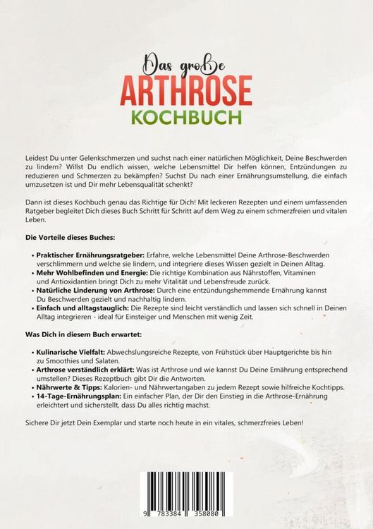 Produktbild: Das gro&szlig;e Arthrose Kochbuch