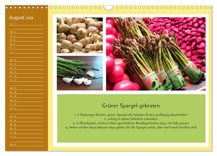 Produktbild: Meine Mallorca Rezepte (Wandkalender 2026 DIN A3 quer), CALVENDO Monatskalender