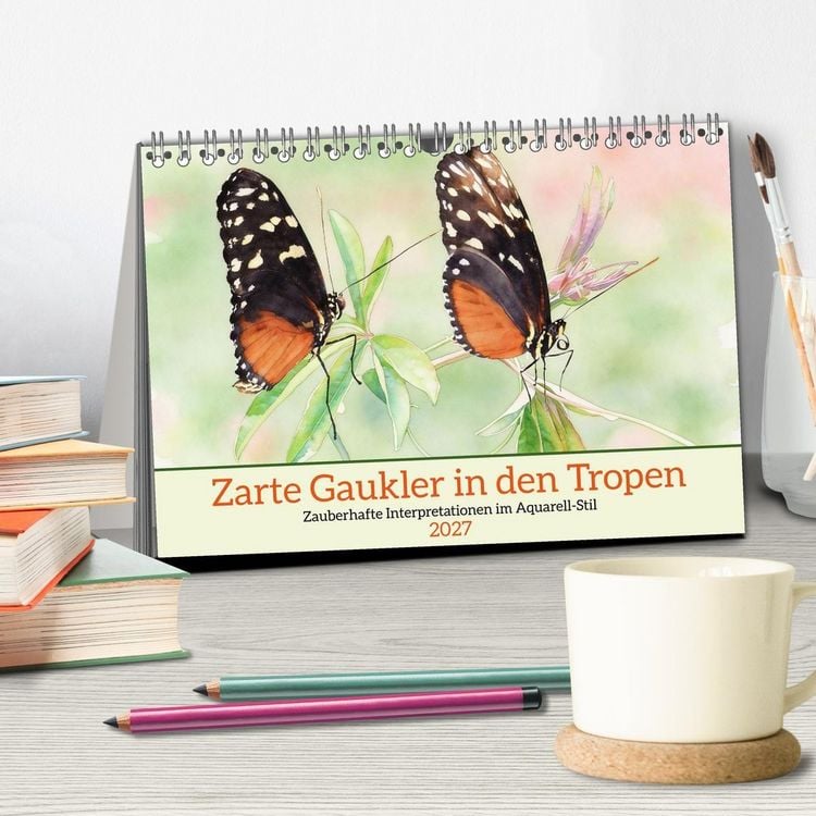 Produktbild: Zarte Gaukler in den Tropen (Tischkalender 2027 DIN A5 quer), CALVENDO Monatskalender