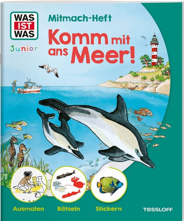 Produktbild: WAS IST WAS Junior Mitmach-Heft Komm mit ans Meer!