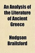 Produktbild: An Analysis of the Literature of Ancient Greece