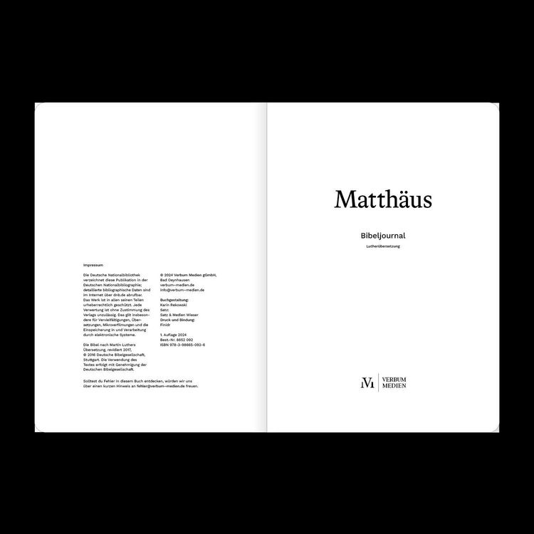 Produktbild: Matth&auml;us (Bibeljournal)
