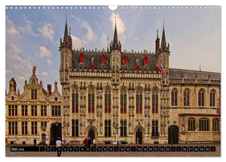 Produktbild: Stadtansichten Br&uuml;gge - das Venedig des Nordens (Wandkalender 2026 DIN A3 quer), CALVENDO Monatskalender