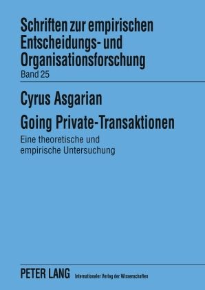 Produktbild: Going Private-Transaktionen