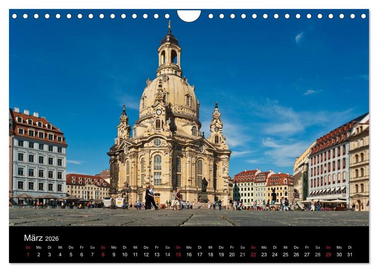 Produktbild: Dresden, das Florenz an der Elbe (Wandkalender 2026 DIN A4 quer), CALVENDO Monatskalender