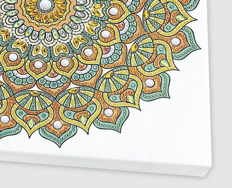 Produktbild: Diamond Painting "Diamantane Mandala Set 7", mit / orange / gelb