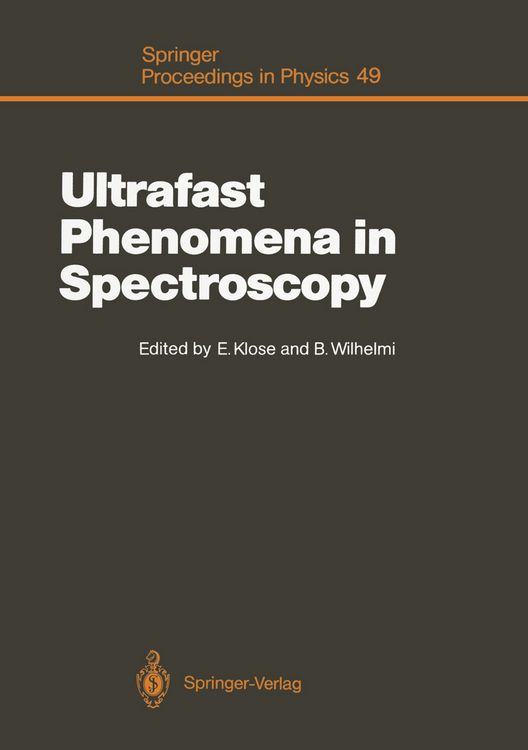 Produktbild: Ultrafast Phenomena in Spectroscopy