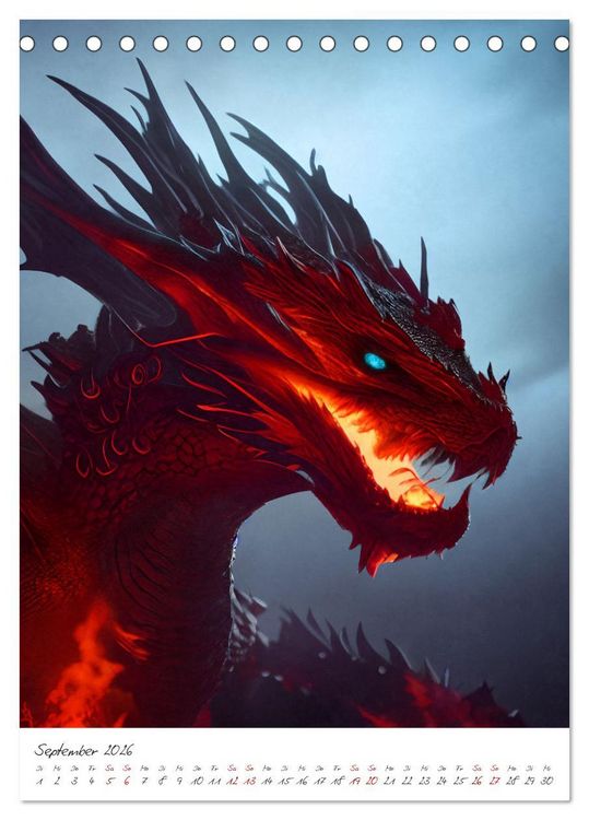 Produktbild: Dark Fantasy Art - Zeit der Helden (Tischkalender 2026 DIN A5 hoch), CALVENDO Monatskalender