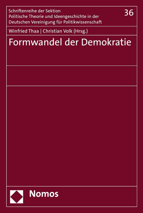 Produktbild: Formwandel der Demokratie