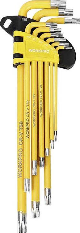 Produktbild: WorkPro TX T-Profil Stiftschl&uuml;sselsatz T 10, T 15, T 20, T 25, T 27, T 30, T 40, T 45, T 50