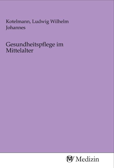 Produktbild: Gesundheitspflege im Mittelalter