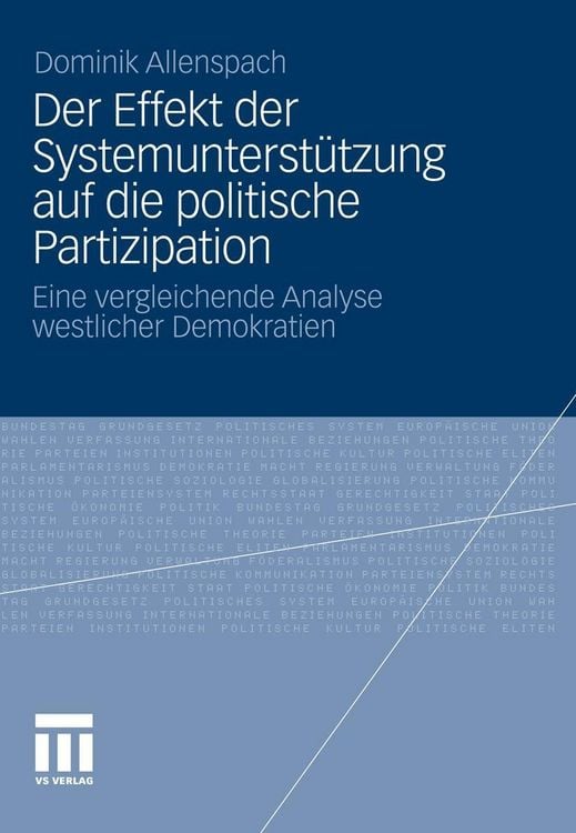 Produktbild: Der Effekt der Systemunterst&uuml;tzung auf die politische Partizipation