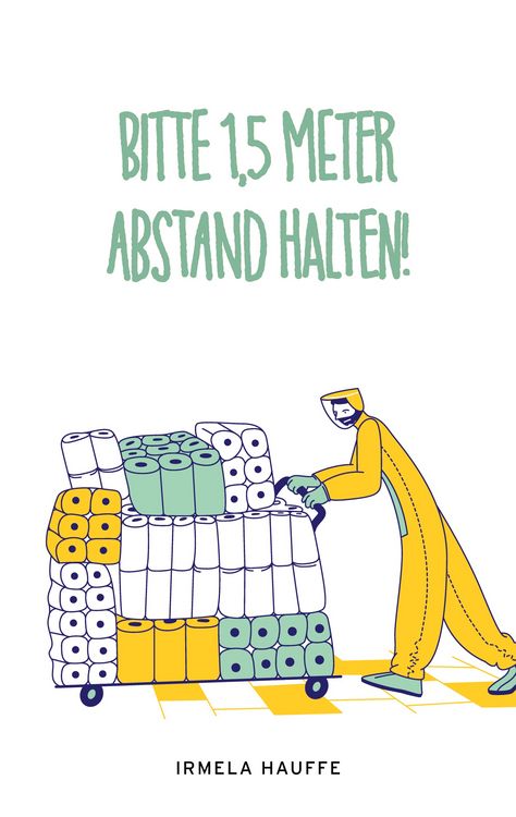 Produktbild: Bitte 1,5 Meter Abstand halten