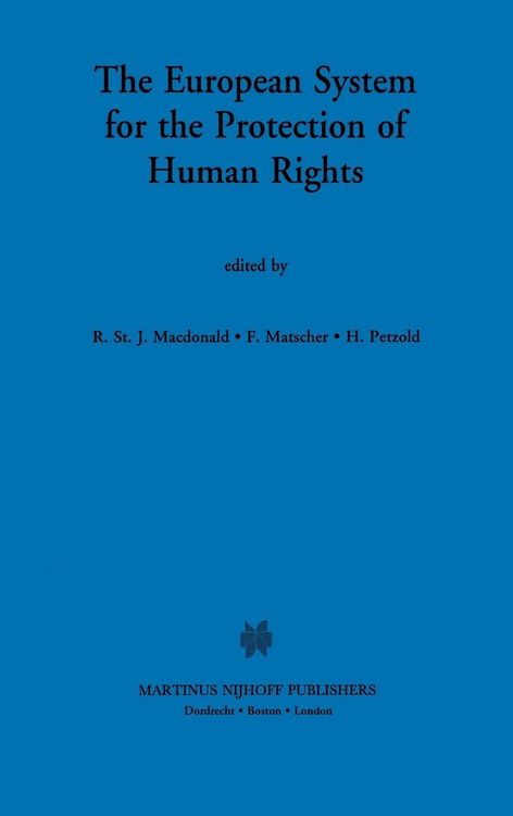 Produktbild: The European System for the Protection of Human Rights