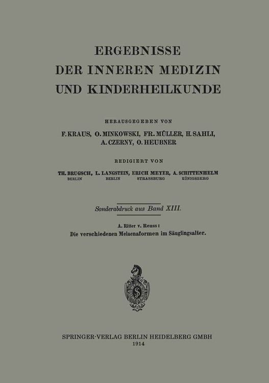 Produktbild: Die verschiedenen Melaenaformen im S&auml;uglingsalter