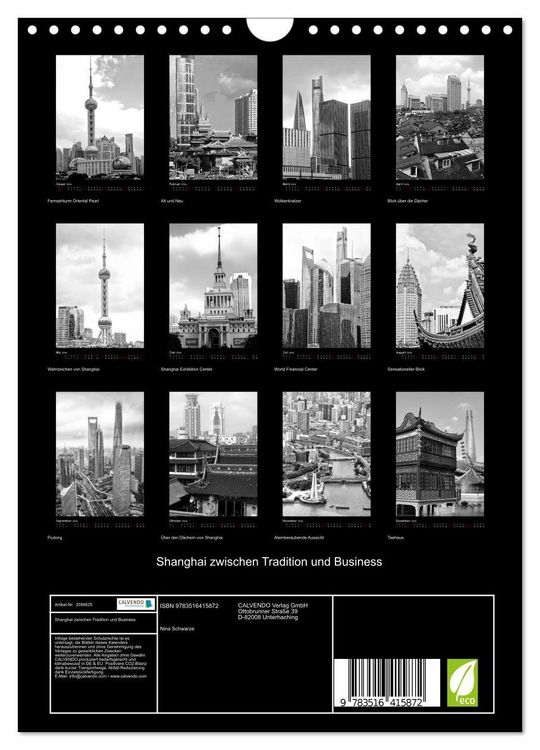 Produktbild: Shanghai zwischen Tradition und Business (Wandkalender 2026 DIN A4 hoch), CALVENDO Monatskalender
