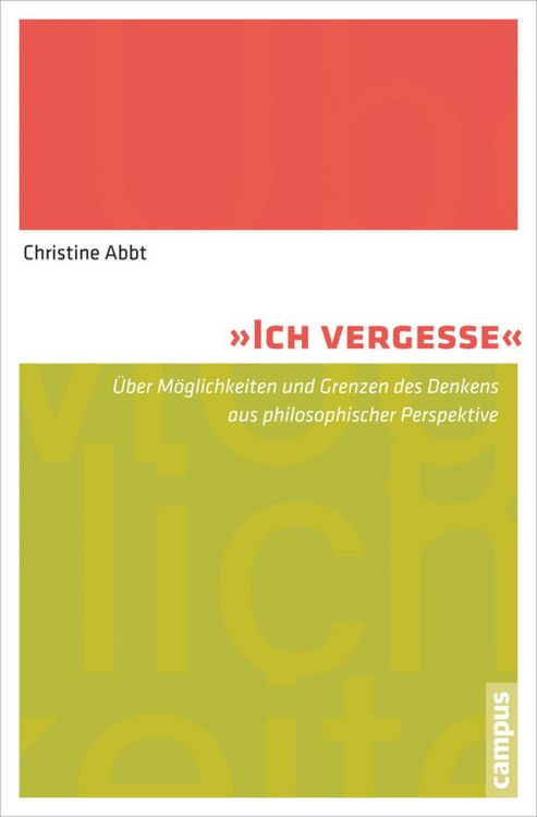 Produktbild: Ich vergesse