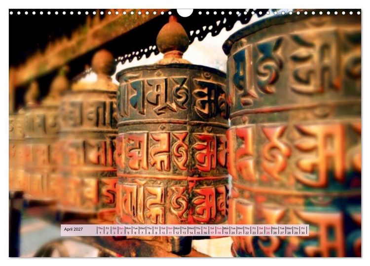 Produktbild: Spiritual Light of Asia (Wall Calendar 2027 DIN A3 landscape), CALVENDO 12 Month Wall Calendar