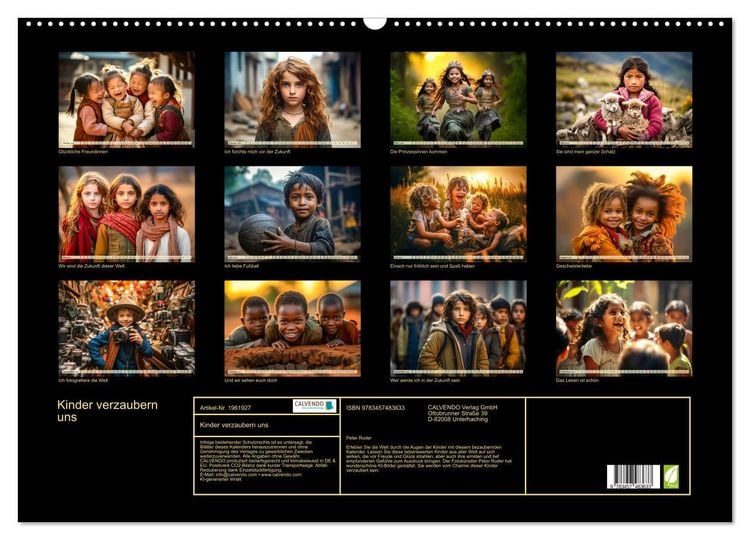 Produktbild: Kinder verzaubern uns (Wandkalender 2026 DIN A2 quer), CALVENDO Monatskalender