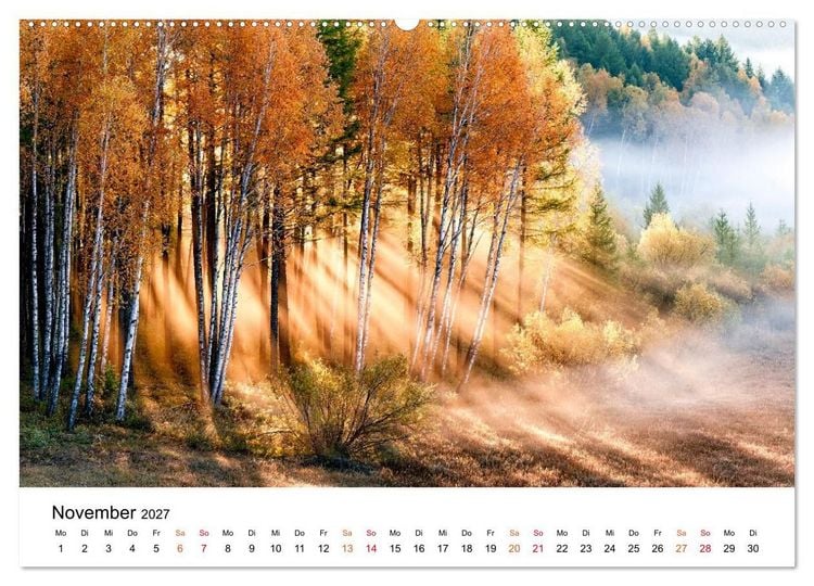 Produktbild: Sonnenjahr (Wandkalender 2027 DIN A2 quer), CALVENDO Monatskalender