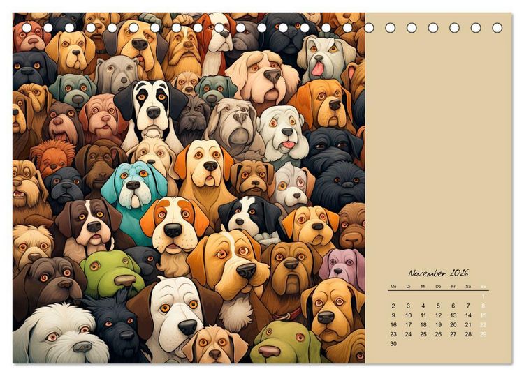 Produktbild: Tierisches Gewimmel (Tischkalender 2026 DIN A5 quer), CALVENDO Monatskalender