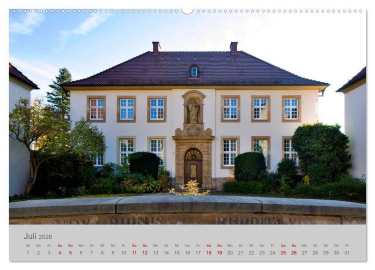 Produktbild: Paderborn Domstadt am Eggegebirge (hochwertiger Premium Wandkalender 2026 DIN A2 quer), Kunstdruck in Hochglanz