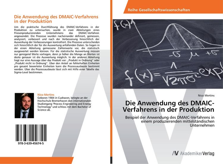Produktbild: Die Anwendung des DMAIC-Verfahrens in der Produktion