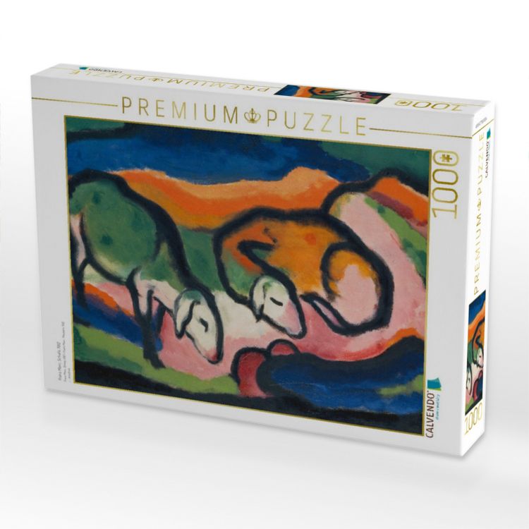 Produktbild: CALVENDO Puzzle Franz Marc. Schafe, 1912 | 1000 Teile Lege-Gr&ouml;&szlig;e 64x48cm Foto-Puzzle f&uuml;r gl&uuml;ckliche Stunden